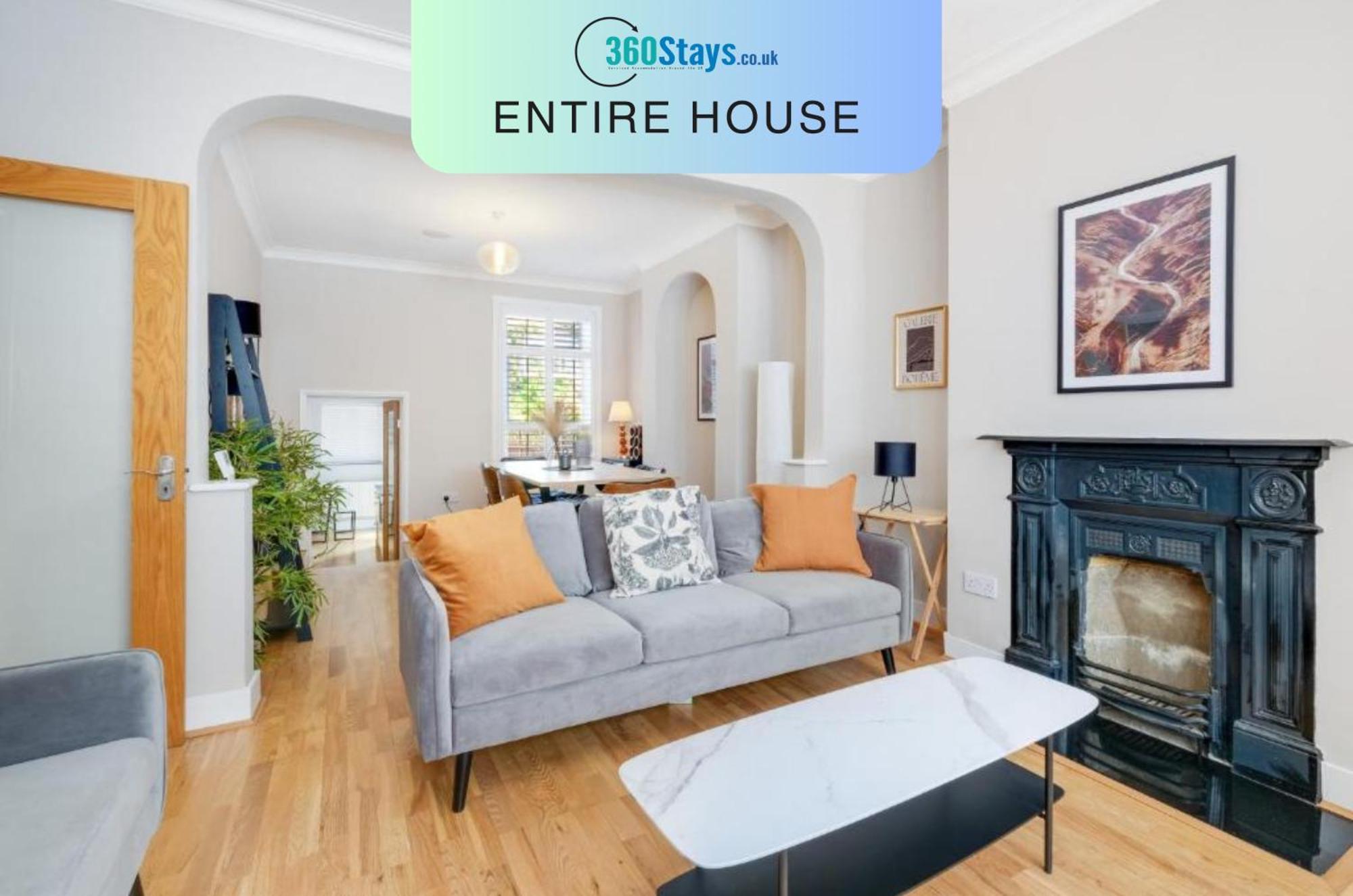 Luxury 3 Bedroom 2 Bathroom House, Fulham By 360Stays Лондон Экстерьер фото